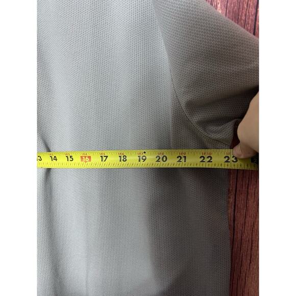 Ted Baker Shirt Men XL Button Polo GRAY Preppy Cotton - Picture 6 of 8